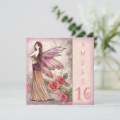 Fairy Sweet Sixteen Party Uitnodigingen (Staand voorkant)