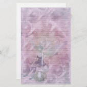 Fairy Swirl stationery-optionele lijnen Briefpapier (Voorkant / Achterkant)
