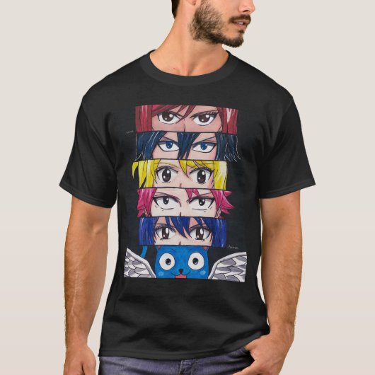 Fairy tail Anime Eyes T-shirt (Voorkant)