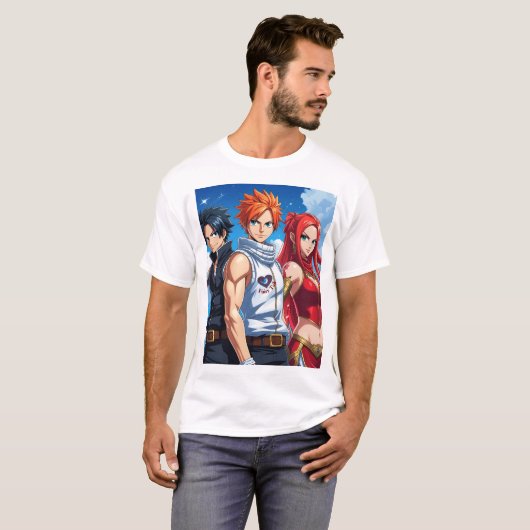 Fairy Tail Men  T-shirt (Voorkant volledig)