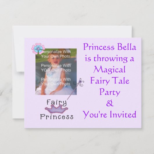 Fairy Tail Party Invitation Kaart (Voorkant)