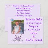 Fairy Tail Party Invitation Kaart (Voorkant / Achterkant)