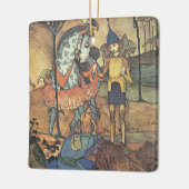  Fairy Tale, A Brave Knight and Dragon Keramisch Ornament (Links)