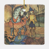  Fairy Tale, A Brave Knight and Dragon Keramisch Ornament (Achterkant)