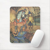 Fairy Tale, A Brave Knight and Dragon Muismat (Met muis)