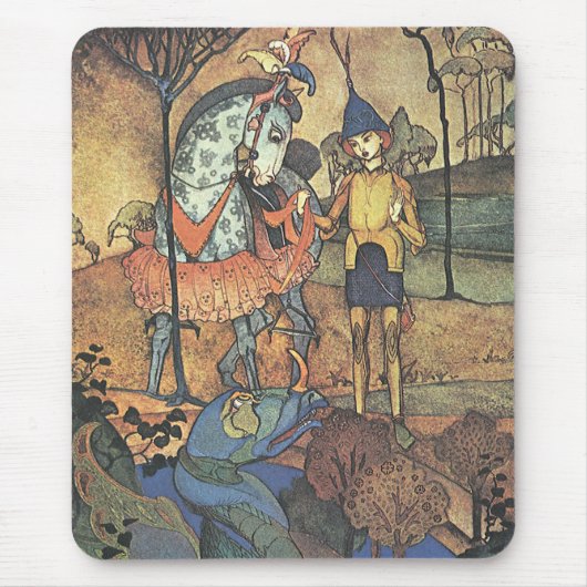 Fairy Tale, A Brave Knight and Dragon Muismat (Voorkant)