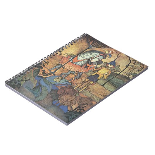  Fairy Tale, A Brave Knight and Dragon Notitieboek (Linkerzijde)