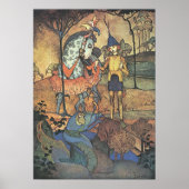  Fairy Tale, A Brave Knight and Dragon Poster (Voorkant)
