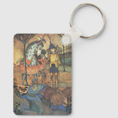  Fairy Tale, A Brave Knight and Dragon Sleutelhanger (Achterkant)