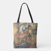  Fairy Tale, A Brave Knight and Dragon Tote Bag (Achterkant)