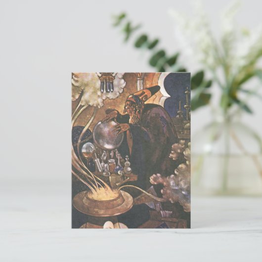 Fairy Tale, Aladdin en de Magic Lamp Briefkaart (Staand voorkant)