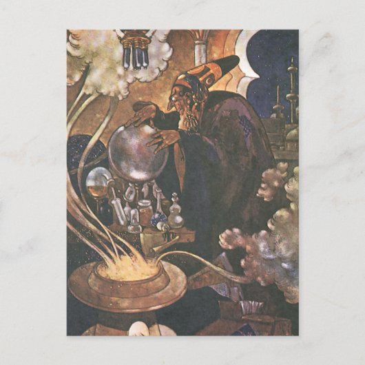 Fairy Tale, Aladdin en de Magic Lamp Briefkaart (Voorkant)
