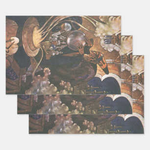 Fairy Tale, Aladdin en de Magic Lamp Inpakpapier Vel