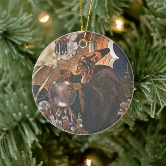 Fairy Tale, Aladdin en de Magic Lamp Keramisch Ornament (Boom)