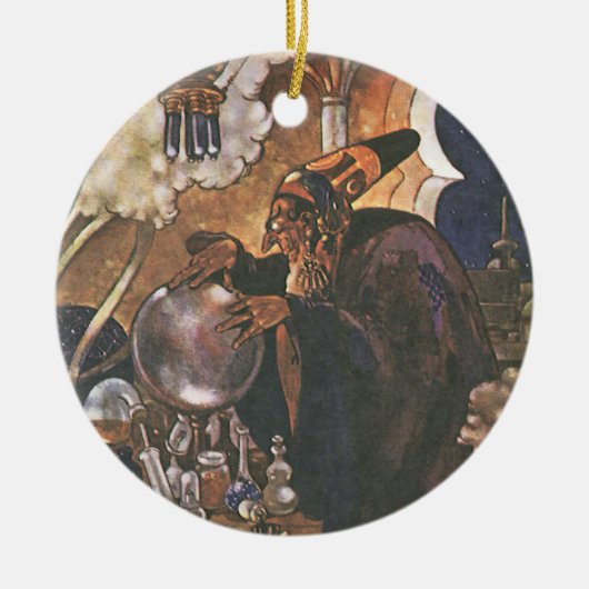  Fairy Tale, Aladdin en de Magic Lamp Keramisch Ornament (Voorkant)