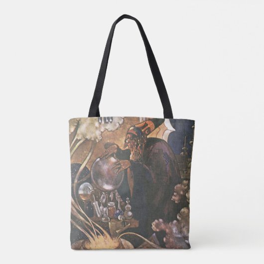 Fairy Tale, Aladdin en de Magic Lamp Tote Bag (Achterkant)
