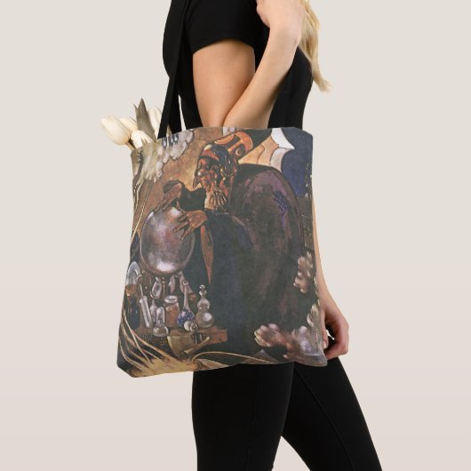 Fairy Tale, Aladdin en de Magic Lamp Tote Bag (Dichtbij)