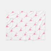 Fairy tale balletdanser. Trendy roze Ballerina. Fleece Deken (Voorkant (Horizontaal))