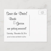 Fairy Tale Beauty en Beast Save the Date! Aankondigingskaart (Achterkant)