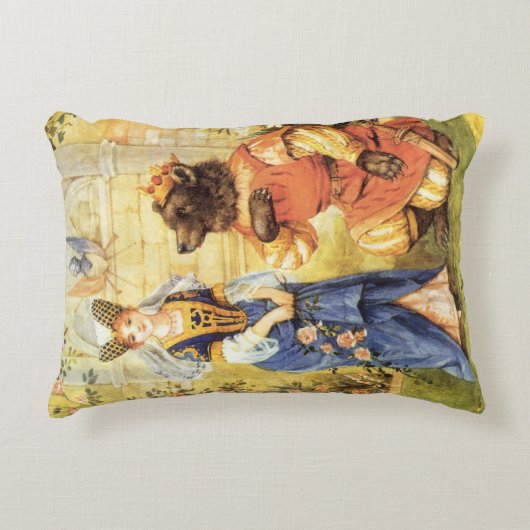  Fairy Tale, Beauty en het Beest Accent Kussen (Voorkant)