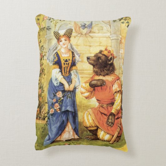  Fairy Tale, Beauty en het Beest Accent Kussen (Achterkant (Verticaal))