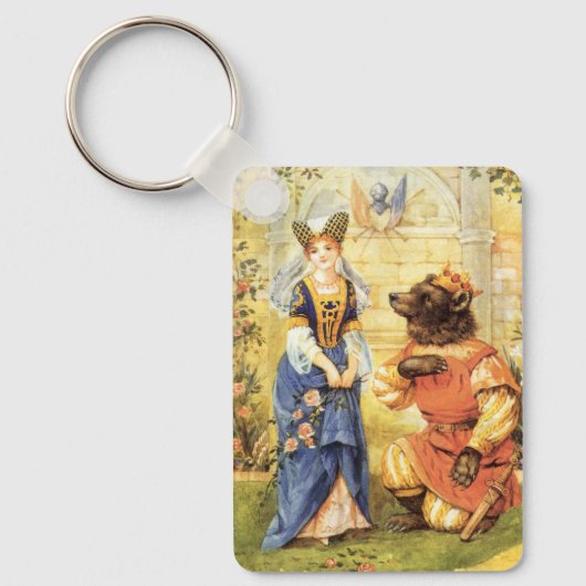  Fairy Tale, Beauty en het Beest Sleutelhanger (Voorkant)