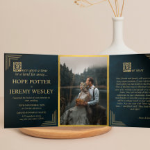 Fairy Tale Book Gold Emerald Magical