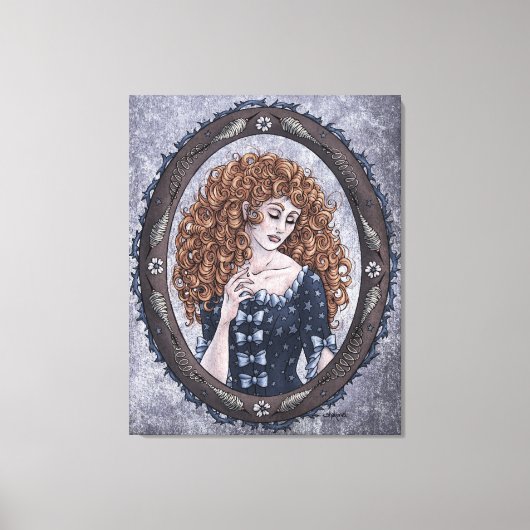 Fairy Tale "Briar Roos" Magical Fantasy Art Canvas Afdruk (Voorkant)