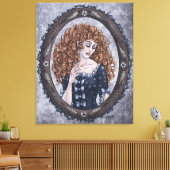Fairy Tale "Briar Roos" Magical Fantasy Art Canvas Afdruk (Insitu (Woonkamer))