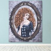 Fairy Tale "Briar Roos" Magical Fantasy Art Canvas Afdruk (Insitu (Houten vloer))