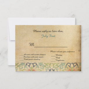 Fairy tale bruiloft RSVP kaartje