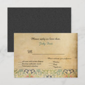 Fairy tale bruiloft RSVP kaartje (Voorkant / Achterkant)