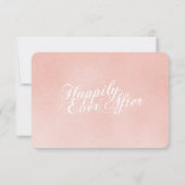 Fairy Tale Carriage Blush Pink Response Kaart (Achterkant)