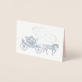 Fairy Tale Carriage nog lang en gelukkig bedankt Folie Kaarten (Voorkant)