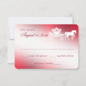 Fairy Tale Carriage Red Response Kaart (Voorkant)