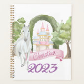 Fairy Tale Castle and White Horse Waterverf Planner (Voorkant)