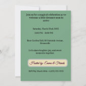 Fairy Tale Castle Baby Shower Invitation Kaart (Achterkant)