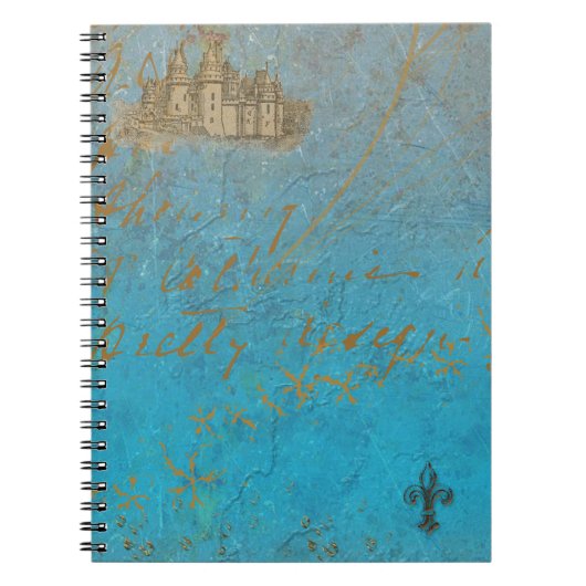 Fairy Tale Castle & Fleur de lis Notitieboek (Voorkant)