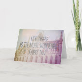 Fairy Tale Castle | Inspirerend Wenskaart Kaart (Voorkant)