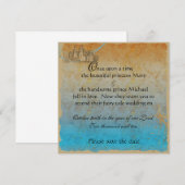 Fairy Tale Castle Red de datum Kaart (Voorkant / Achterkant)