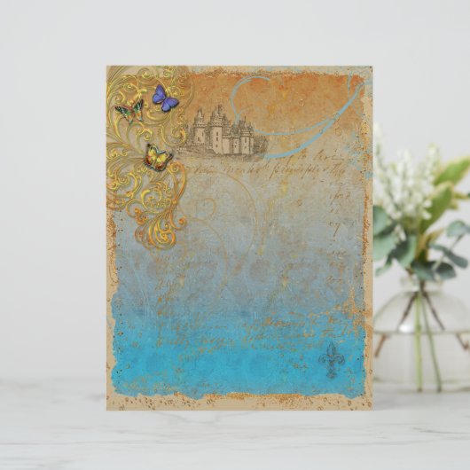 Fairy Tale Castle Stationery Letterhead (Staand voorkant)