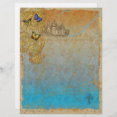 Fairy Tale Castle Stationery Letterhead (Voorkant / Achterkant)