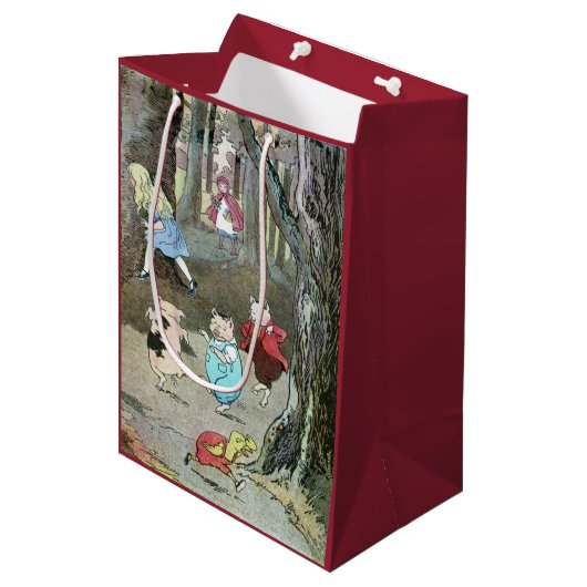 Fairy Tale Characters  Scene Medium Cadeauzakje (Voorkant Gekanteld)