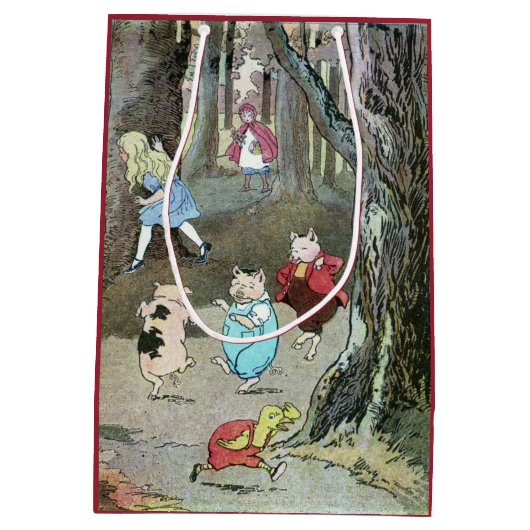 Fairy Tale Characters  Scene Medium Cadeauzakje (Achterkant)