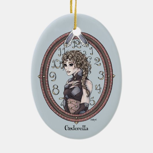 Fairy Tale "Cinderella" Fantasy Art Ornament #1 (Achterkant)
