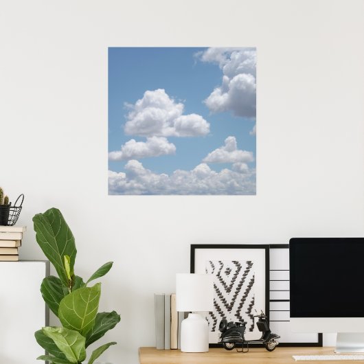 Fairy Tale Clouds Poster (Thuiskantoor)
