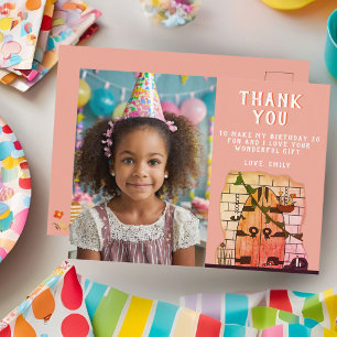 Fairy Tale Door Verjaardag Foto Dank u Briefkaart