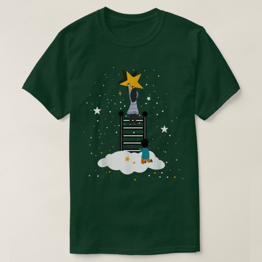 Fairy Tale Dreamweaver Surreal Reach voor de sterr T-shirt (Design voorkant)
