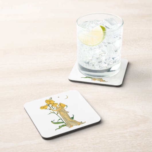  Fairy Tale, Evening Primrose, Walter Crane Bier Onderzetter (Rechterzijde)