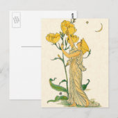Fairy Tale, Evening Primrose, Walter Crane Briefkaart (Voorkant / Achterkant)
